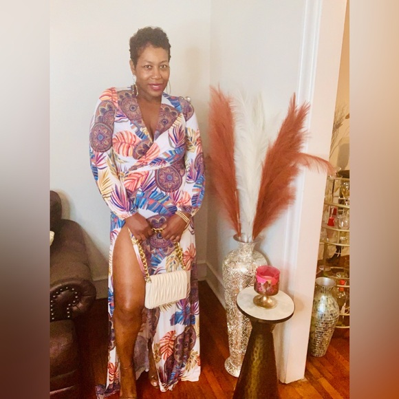 New Maxi Multi Color Maxi Dress - Picture 7 of 9